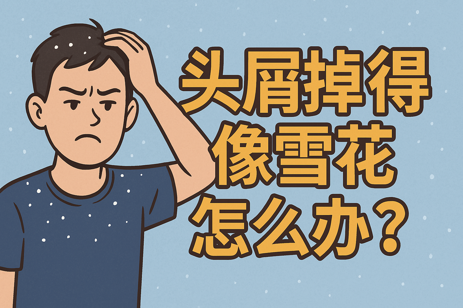 头屑掉得像雪花怎么办？我肩膀不是滑雪场！